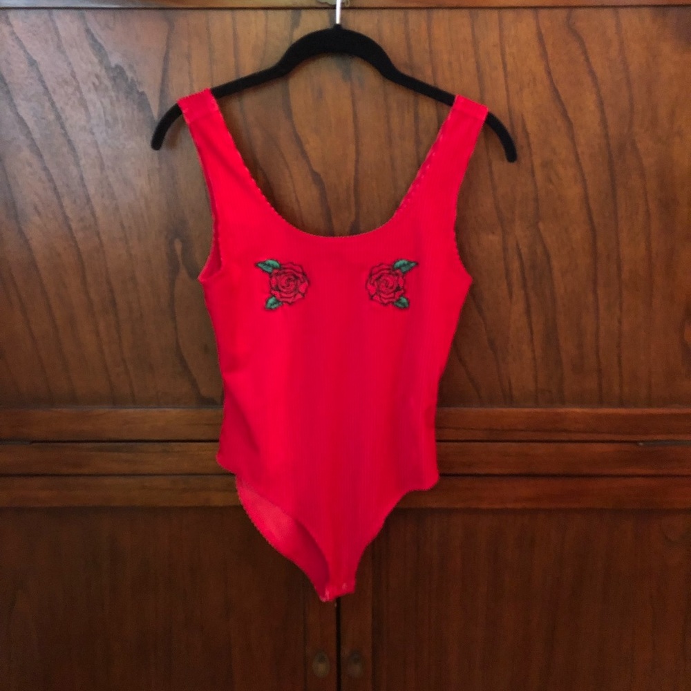 Forever 21 Red Bodysuit